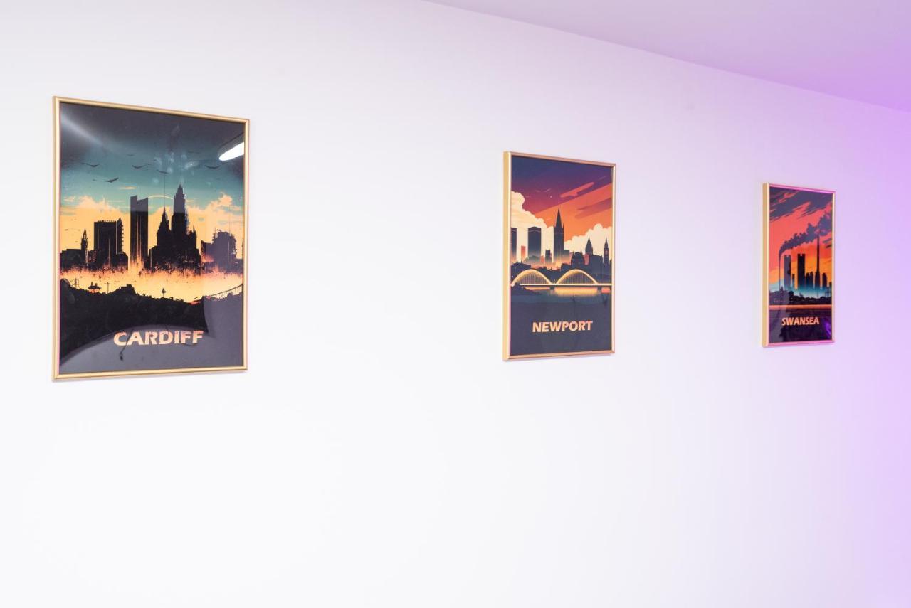Exquisite Cardiff Apartments- With Garden Lounge & Games Room Buitenkant foto